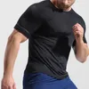 Heren T-shirts Zomer Sneldrogende kleding Shirt Sportkleding Nauwsluitend Basketbaltraining Fitness Stretch Nachtlopen