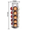 Kaffekodhållare Rotertable Vertuo Line Coffee Capsule Pods Holder Display Stand Metal 20 Cups Storage Organizer hyllor Rack 240307