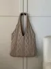 Shoulder Bags Shopper For Women Trend 2024 Cross Body Tote Bag Knitted Sweater Bucket Women's Korean Luxury Designer