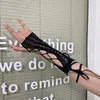Diz Pedler Retro Dantel Çapraz Kayış Sınır El Kılıfları Kol Sıcak Piler Gotik Güneş Koruyucu Y2K Kadın Seksi Çorap Lolita Aksesuarları