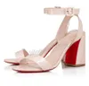 luxury brand red shoes paris women sandals pumps leather shoe high heels miss jane patent leather pump mary jane double strap block heeled wedding dress shoes