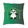 Taie d'oreiller Panda ours dans la forêt de bambou, housse de sol avec dessin animé Animal pour voiture, taie d'oreiller à la mode, décoration de maison