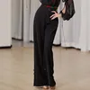 Stage Wear High Waist And Long Design Pants Latin Dance Dress Female Latino Dancing Cloth Belly Tango Performace Costume B20046