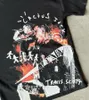 T-shirts pour hommes Y2K Goth Harajuku Mode Portrait Imprimer T-shirt à manches courtes Hommes 2024 Summer Street Couple Rétro Casual Top surdimensionné