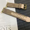 Designer Leather Apple Watch Band 49mm For Apple Watch Straps 38mm 40mm 41mm 42MM 44mm 45MM 49mm iWatch 9 4 5 SE 6 7 Series Bands Fashion Brand Print Watchband
