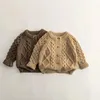 Vestes 2024 automne hiver mode bébé fille garçon tricot Cardigan infantile enfant en bas âge enfant pull manteau de tricot vêtements 12M-7Y