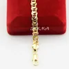 Armreif Damen Gold Sets 8 mm Goldfarbe Armband Halskette Schmuck UN005010601 (nicht Red Box) 240319