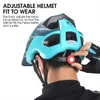 West Cykling Men Cycling Helmet With Sun Visor MTB Road Bike Trail XC Hjälm Justerbar Ultralight Safety Sport Bicycle Helmet 240311