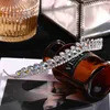 Tiaras Fashion zircon bridal headdress womens birthday party Rhinestone crown Silver Crystal Wedding crown hair ornament Y240319