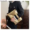 2024 New Luxury Bag Womens Clutch Bags High Quality Shoulder Crossbody Envelope Bag Ladies Designer Rivets Women Handbag