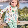 Mädchen Kleider Blumen Baby Kleid Knielange Mädchen Baumwolle Bluse Kleidung Vestidos 1-7 Jahre Pullover Outfits