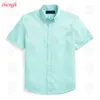 Shengh01 Short Sleeve Shirts Mens Designer Business Dress Fashion Casual Shirt Men Slim Fit Stripe Womens Small Horse Man T Solid Color