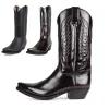 Botas 2023 pontas pontiagudas de cowboy western boots outono impermeabilizante plataforma plata