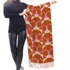 スカーフピンクグリーンクールガールパターンタッセルスカーフ女性ソフトショールラップレディース冬のファッション汎用性のある女性