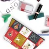 Kosmetiska väskor juldjur kalender trapezoidal bärbar makeup daglig förvaring väska fodral för resor toalettarty smycken