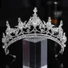 Diademi Nuovo 2022 Corona da sposa Copricapo da sposa Argento Strass Lusso Ornamento per capelli Cerchio per capelli Damigella d'onore Fascia per capelli Donna Paty Regalo Y240319