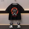 T-shirts Summer Boys Cotton T-shirt Cartoon Trendy Printed Girls Tees Short Sleeve Children Tops High Quality Casual Kids Clothes 2-12YC24319