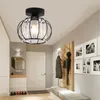 Plafoniere Modern Light Metal Lampadario a semi-incasso Lampadario industriale Apparecchio di illuminazione per interni Lampada per decorazioni per la camera da letto Corridoio E27