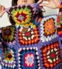 Pull tricoté personnalisé à manches longues et col roulé pour femme, tricot au Crochet, Design fait à la main pour dames