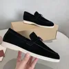 Casual Shoes Top Quality Suede Leather Women's Loafers 2024 Summer Slip-On Causal Moccasin Bekväm sneaker lat för män