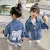 Jackets Spring And Autumn Children's Denim Coat 2024 Korean Edition Girls' Baby Fashion Casual Jacket