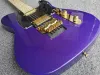 Guitar Classic custom metal purple 6string electric guitar, maple fingerboard, Floyd bridge, gold hardware, customizable