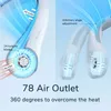 Electric Fans JISULIFE 78 Portable Neck Fan Provide Cooling Wind 4000 mAh USB Charging Mini Personal Fan Silent Neck Stick For Sports 240319