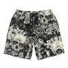 Mens shorts badkläder Skull Rose Board Summer 3D Print Vintage Beach Short Pants Men Design Surfing Quick Torking Swimming Trunks