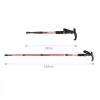 Sticks 4Section Outdoor Walking Stick Portable Telescopic Trekking Pole Anti Skid Aluminium Alloy Cane Elderly Camping Climbing Stick