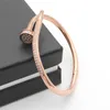 ORIGINAL 1TO1 CATTRES JEBRELET SMYCHRY RING Full Diamond Womens 18K Rose Gold Nail Head Armband Sky Star