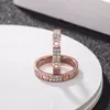 Mensringar Original Engrave4 5 6mm Diamond Love Ring Gold Sier Rose 316L rostfritt stål ringar kvinna man älskare bröllop smycken lady party