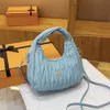 Cheap Wholesale Limited Clearance 50% Discount Handbag Womens Bag New Fashion Versatile Girl Sweet Pleated Soft Handheld Underarm