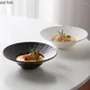 Borden Effen kleurtextuur Keramisch dinerbord Dikke soep Salade Pasta Moleculaire keuken Speciaal serviesgoed