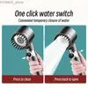 Bathroom Shower Heads 1pc Handheld Shower Head Multi Functional High Pressure Shower Head With 3 Modes Household Shower Body Spray For Bathroom Y240319