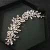 Diadèmes De Mariage De Mode Coiffure Pour La Mariée À La Main Couronne De Mariage Floral Perle Cristal Accessoires De Cheveux Épingle À Cheveux Ornements Y240319