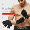 Gloves Tmt Gym Gloves for Men Fingerless Weight Lifting Dumbbells Silicone Antislip Palm Gloves Workout Crossfit Crossfit Fiess