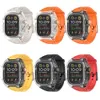 Transparent polykarbonatfodral + silikonband AP Mod Kit för Apple Watch Ultra 2 Series 9 8 7 6 5 4 SE