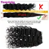 Przedłużenia Veravicky Deep Curly Tape in Hair Extensions Human Hair in Weft Curly Wave Włosy 1426 cali Naturalny czarny Remy 20pcs 50G pakiet