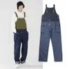 Designer Pants Work Jumpsuit Men's Suspender Denim Pants Trendy Label Loose Casual Camisole Pants for Workers Fashion Jeans
