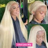 Perucas sintéticas Luvin 613 Honey Blonde Straight 13x4 HD Transparente Lace Frontal Wig Cor 30 32 polegadas 13x6 Lace Front Perucas de cabelo humano para mulheres 240328 240327