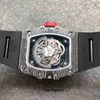 Richa Business Leisure RM35-02 Automatyczny mechaniczny młyn zegarek czarny taśma z włókna węglowego