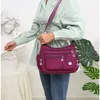 Totes High-quality Large-capacity Messenger Bag Multi-functional Waterproof Shoulder Nylon Women Multi-layer Small Square