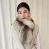 Sciarpe Ms.MinShu Scaldacollo invernale in pelliccia piena Sciarpa genuina a doppia faccia per donna