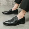 Skor lyxdesigner mode krokodilmönster driver skor för män casual loafers affärsformell klänning skor zapatos hombre