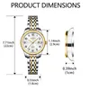 Zegarwatches Taxau 2024 Watche damskie luksus elegancki wodoodporny zegarek ze stali nierdzewnej dla kobiety mody swobodne wysokiej jakości zegarek