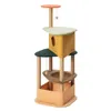 CAYJ Tree Tower Когтеточка для мусора Подвесной шар Многофункциональная рамка для лазания кошек из сизаля Товары для домашних животных