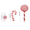 Red and White Candy Lollipop Christmas Decorations Small Stick Combination Home Decoration Party Decoration ZZ