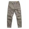 Spring Men Pants Solid Kolor Multi Pockets Prosty swobodny ładunek codziennie noszenie Mens Tactical Joggers Spodni 240315