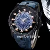 RD Excalibur RDDBEX0511 Montre pour homme à quartz noir en acier inoxydable surdimensionné montre-bracelet suisse saphir cristal étanche montres de luxe 9 couleurs