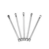 Wax Dabber Tools Stainless Steel SS 60mm Jar Smoking Dab Tool Stick Ear Pick Dry Herb Titanium Nail Snuff Spoon Pendant Portable Mini Powder for Sand DHL